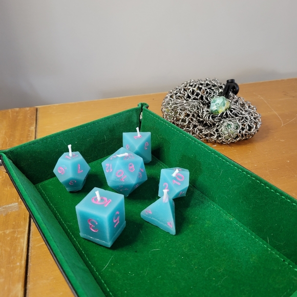 Homemade Beeswax Dice Candles - Set of 6 - Picture 6 of 6